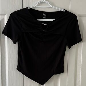 Dizzy Elegant Black Crop Top